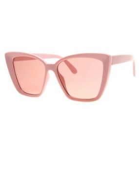 ASOS AJ Morgan pink cute barbie style retro oversized cat eye sunglasses